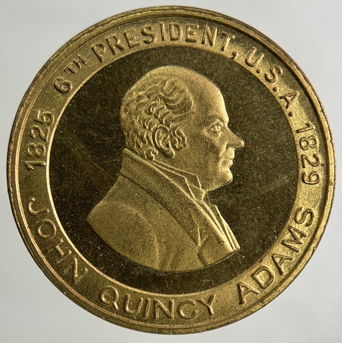 US USA Commemorative President John Quincy Adams Token Coin | Collectable Grade
