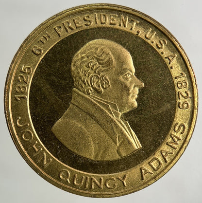 US USA Commemorative President John Quincy Adams Token Coin | Collectable Grade