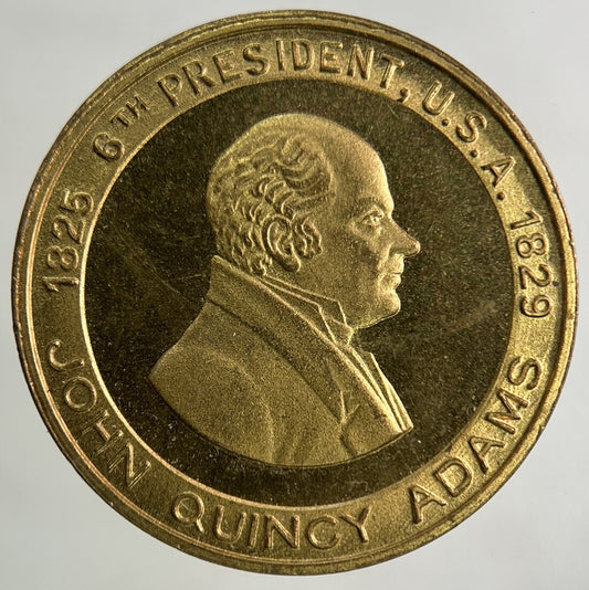 US USA Commemorative President John Quincy Adams Token Coin | Collectable Grade