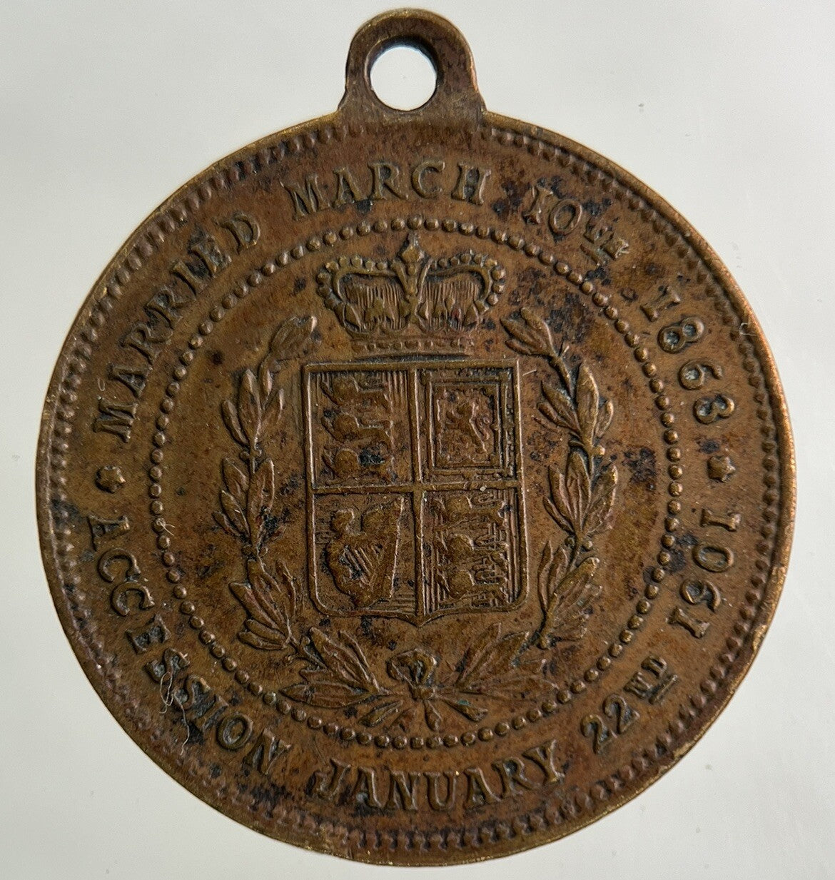 1901 Edward VII Marriage & Accession Medal Coin | Fine Collectable Grade