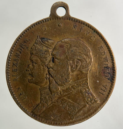 1901 Edward VII Marriage & Accession Medal Coin | Fine Collectable Grade
