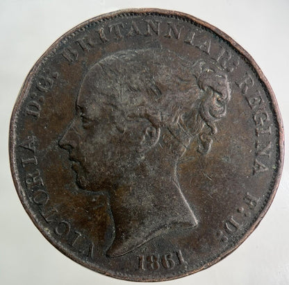 1861 Jersey 1/13 One Thirteenth Of A Shilling Coin | Fine Collectable Grade