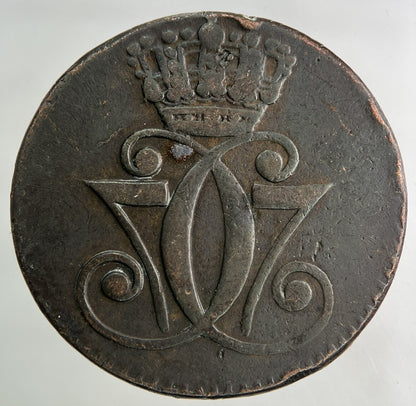 1771 Denmark 1 Skilling Coin | Fine Collectable Grade