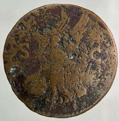 Ancient Roman Large S C Denarius Bronze Coin | Collectable Grade