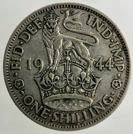 1944 George VI Shilling Silver Coin | Fine Collectable Grade