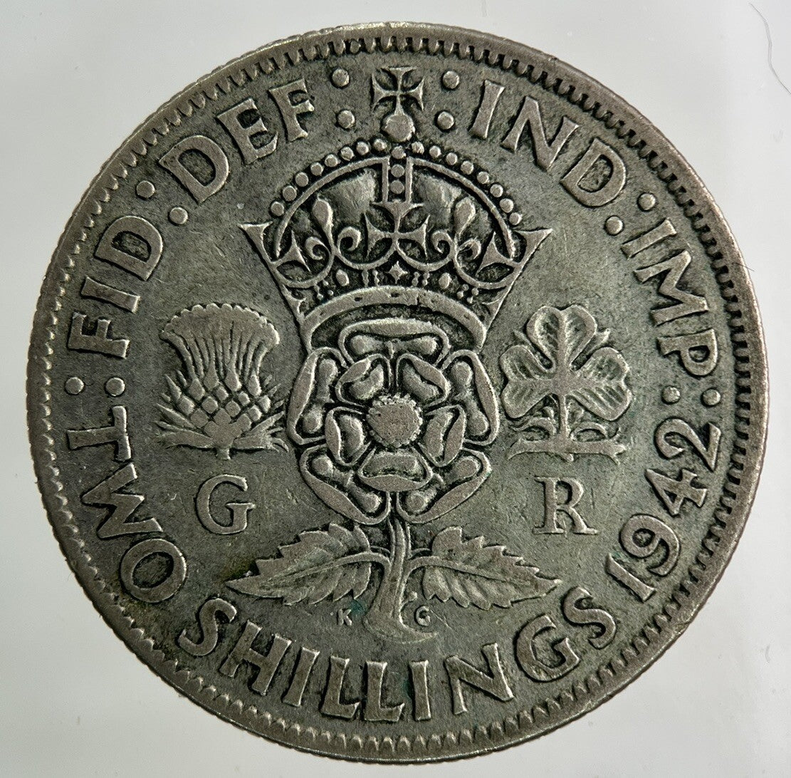 1942 George VI Florin Silver Coin | Fine Collectable Grade