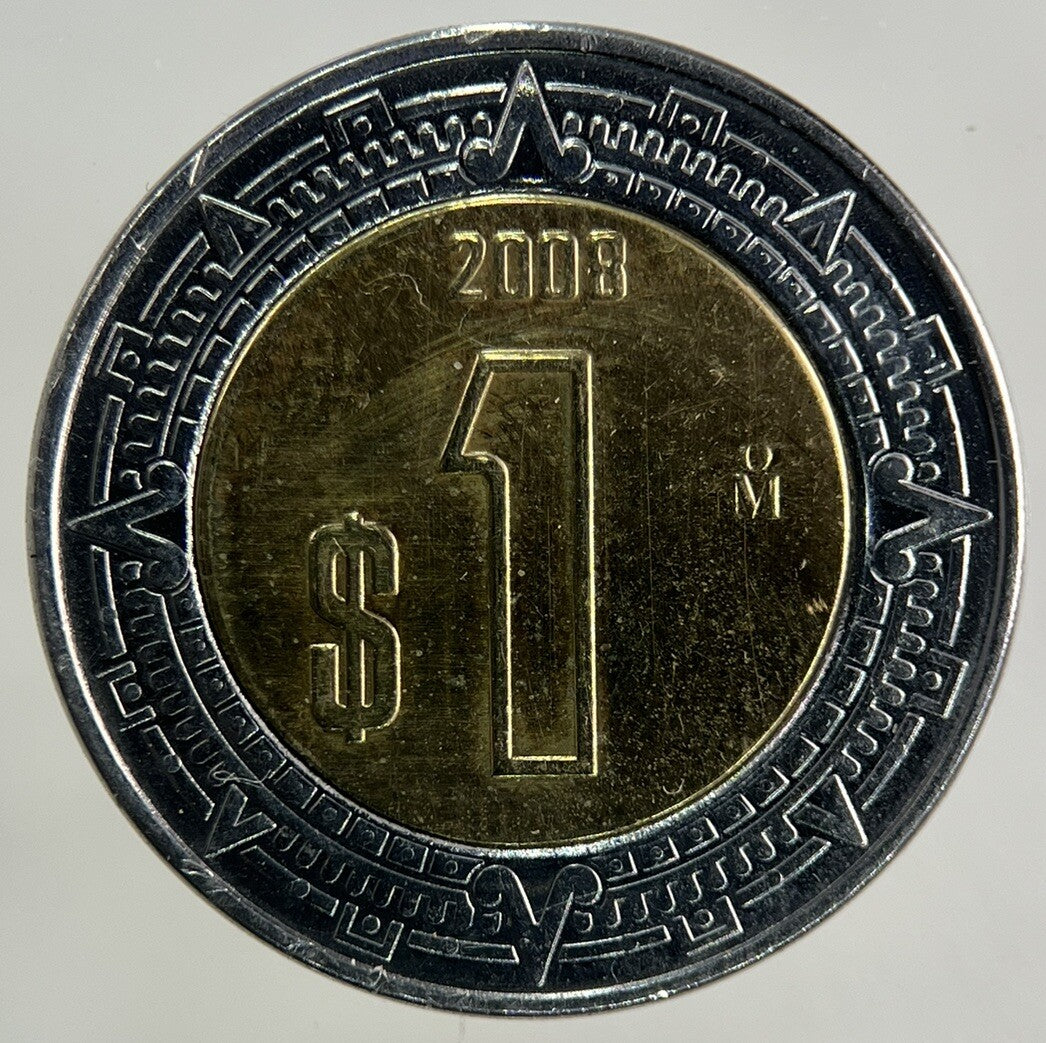 2008 Mexico 1 Peso Coin | Fine Collectable Grade