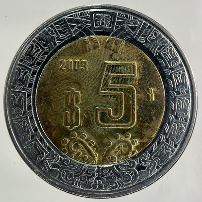 2003 Mexico 5 Pesos Coin | Fine Collectable Grade