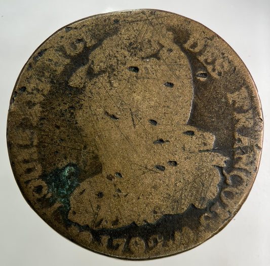 1792 France 2 Sol Coin | Collectable Grade