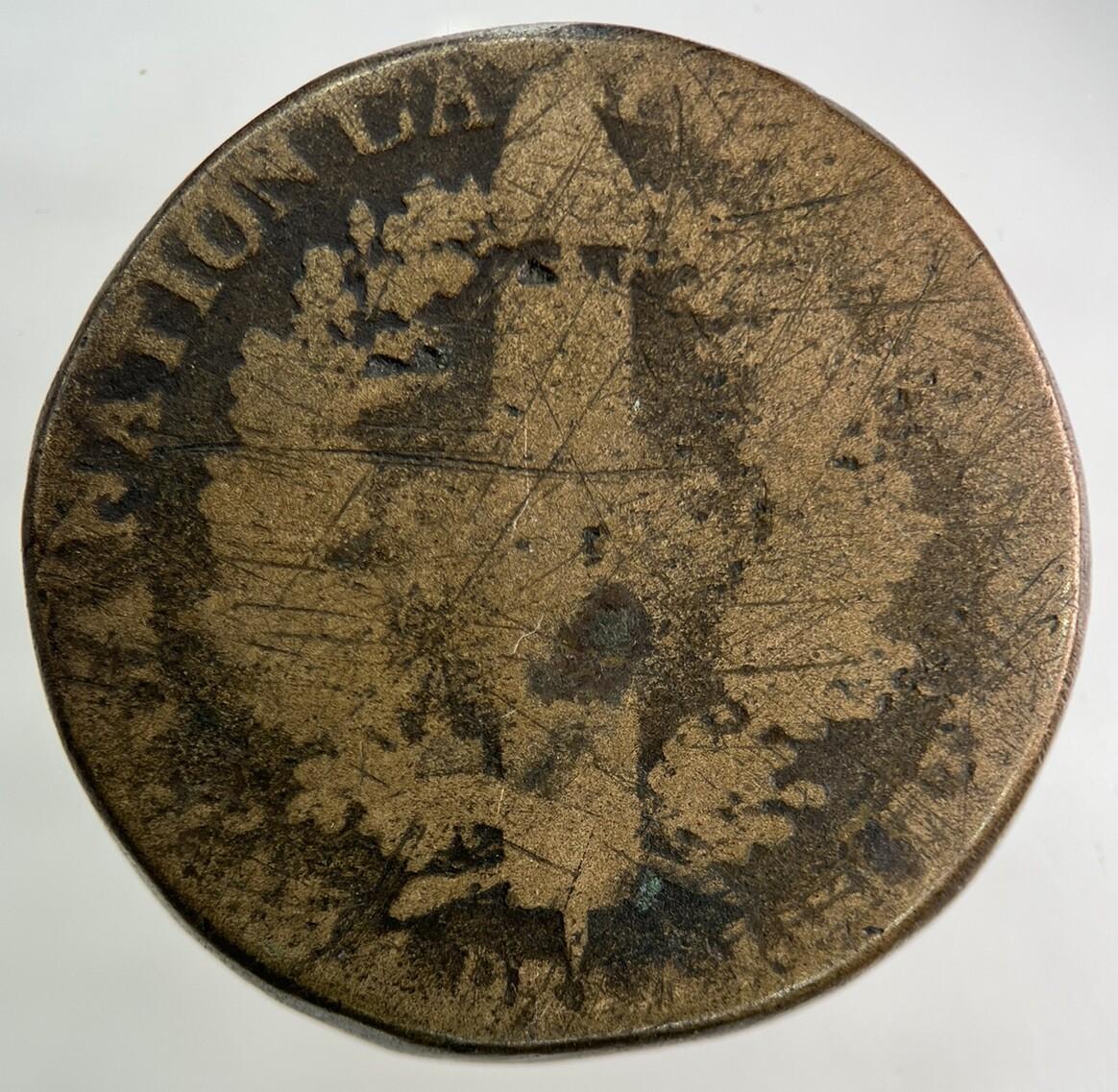 1792 France 2 Sol Coin | Collectable Grade