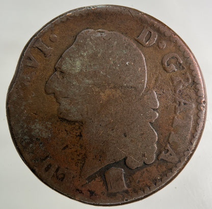 1786 France 1 Sol Coin | Collectable Grade
