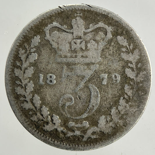 1879 Victoria Threepence Silver Coin | Collectable Grade