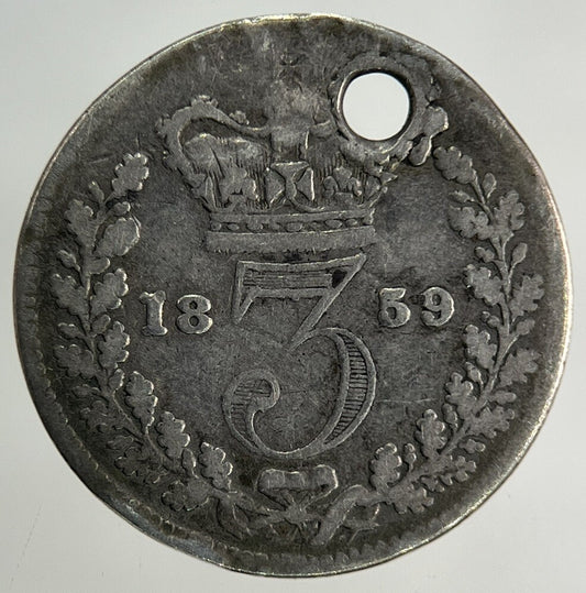 1859 Victoria Threepence Silver Coin | Collectable Grade