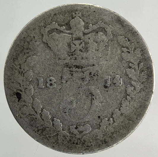 1874 Victoria Threepence Silver Coin | Collectable Grade