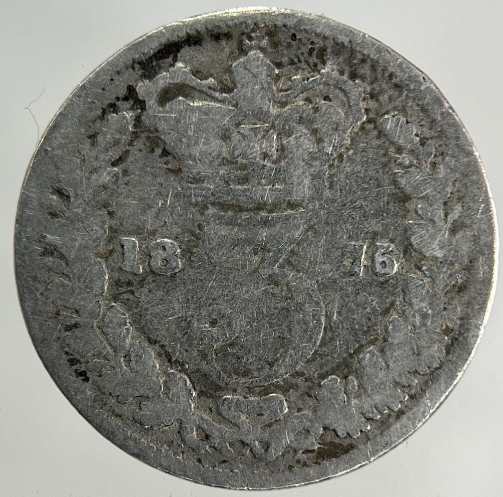 1875 Victoria Threepence Silver Coin | Collectable Grade