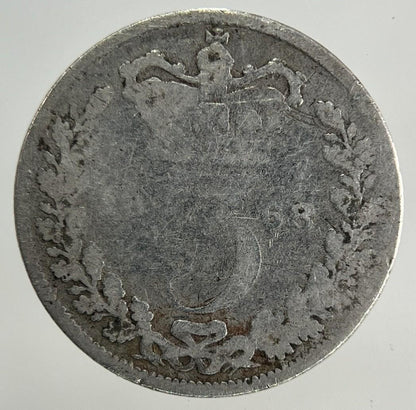 1868 Victoria Threepence Silver Coin | Collectable Grade