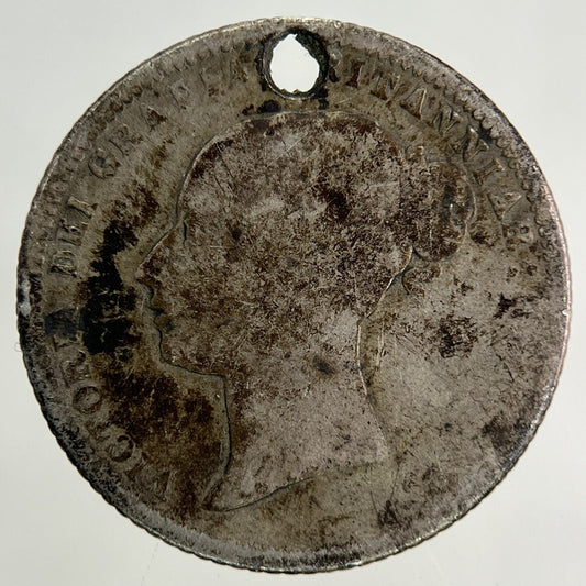 British Victoria Sixpence Silver Coin | Fair Grade
