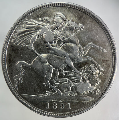 1891 Victoria Crown Silver Coin | Fine Collectable Grade