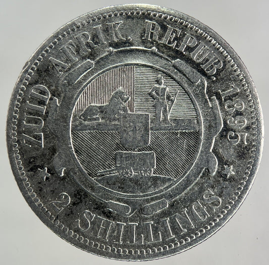 1895 South Africa Florin Silver Coin | Fine Collectable Grade