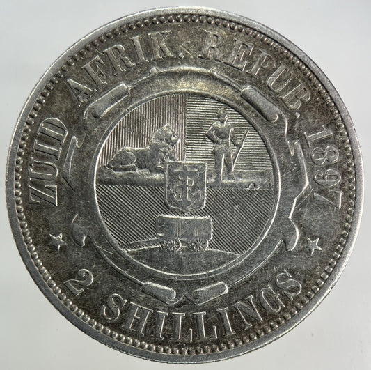 1897 South Africa Florin Silver Coin | Very High Grade