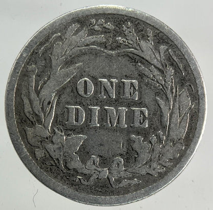 1901 US USA Barber Dime Silver Coin | Fine Collectable Grade