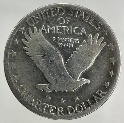 US USA Standing Liberty Quarter Dollar Silver Coin | Fine Collectable Grade