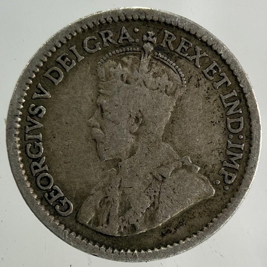 1914 Canada 5 Cents Silver Coin | Fine Collectable Grade
