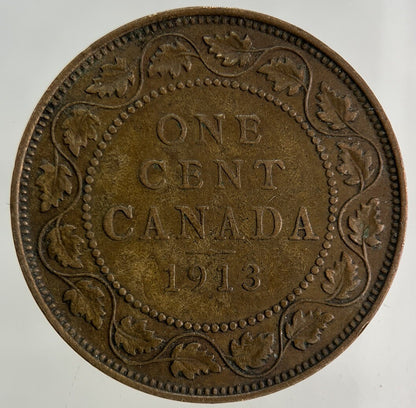 1913 Canada One Cent Coin | Fine Collectable Grade