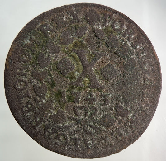 1743 Portugal X 10 Reis Coin | Collectable Grade