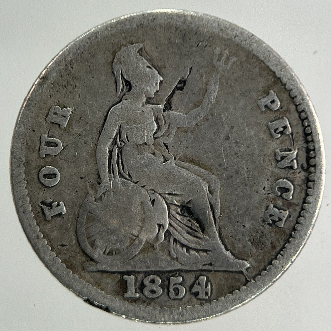 1854 Victoria Groat Four-Pence Silver Coin | Collectable Grade