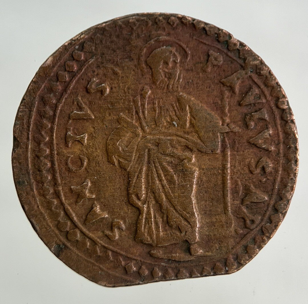 1655-1677 Italy Papal States 1 Quattrino Coin | Fine Collectable Grade