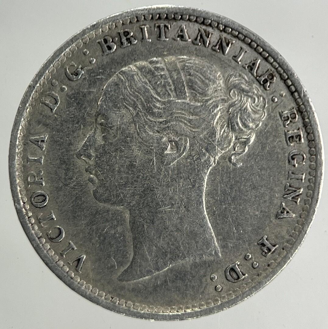 1887 Victoria Threepence Silver Coin | Very High Grade