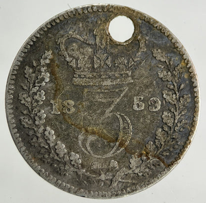 1859 Victoria Threepence Silver Coin | Collectable Grade