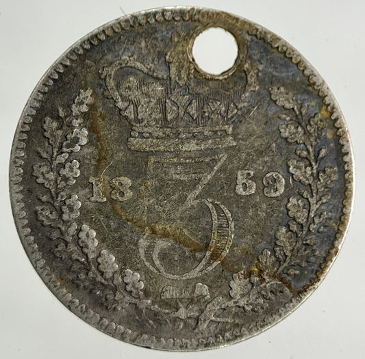 1859 Victoria Threepence Silver Coin | Collectable Grade