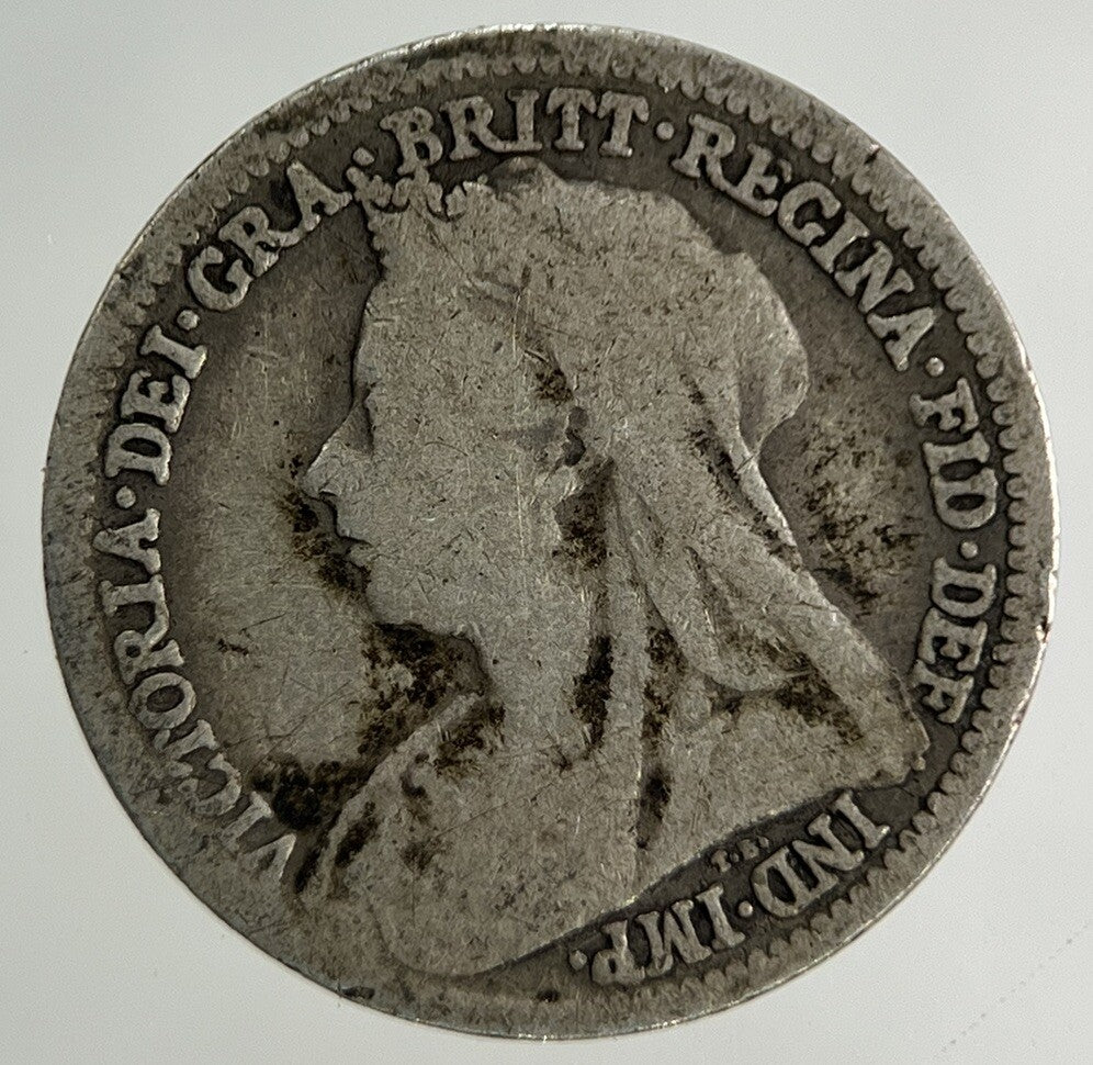 1900 Victoria Threepence Silver Coin | Collectable Grade