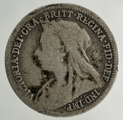 1900 Victoria Threepence Silver Coin | Collectable Grade