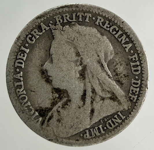 1900 Victoria Threepence Silver Coin | Collectable Grade