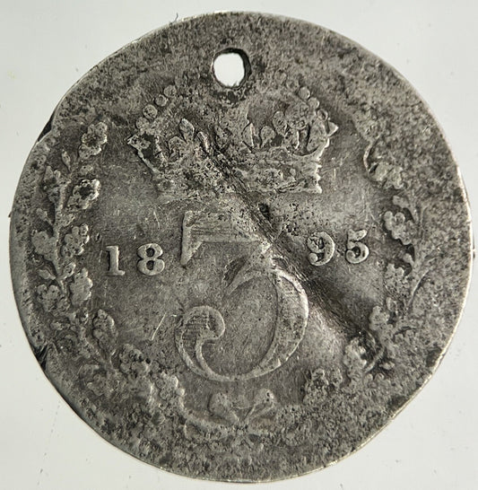 1895 Victoria Threepence Silver Coin | Collectable Grade