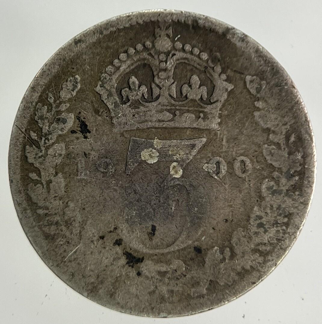 1900 Victoria Threepence Silver Coin | Collectable Grade
