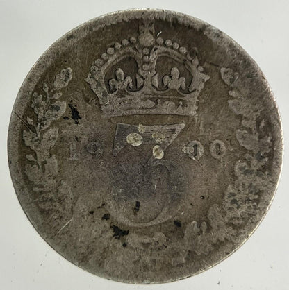 1900 Victoria Threepence Silver Coin | Collectable Grade