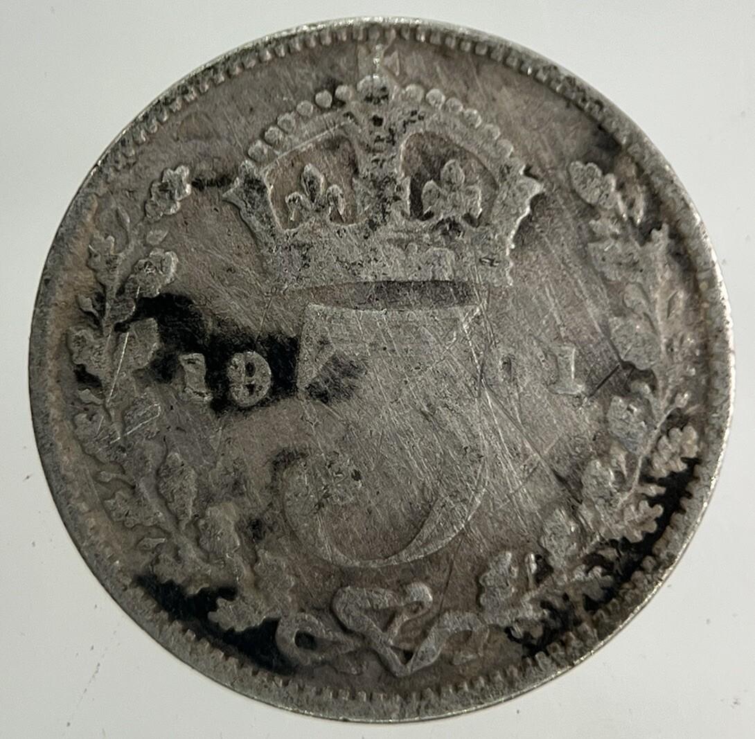 1901 Victoria Threepence Silver Coin | Collectable Grade