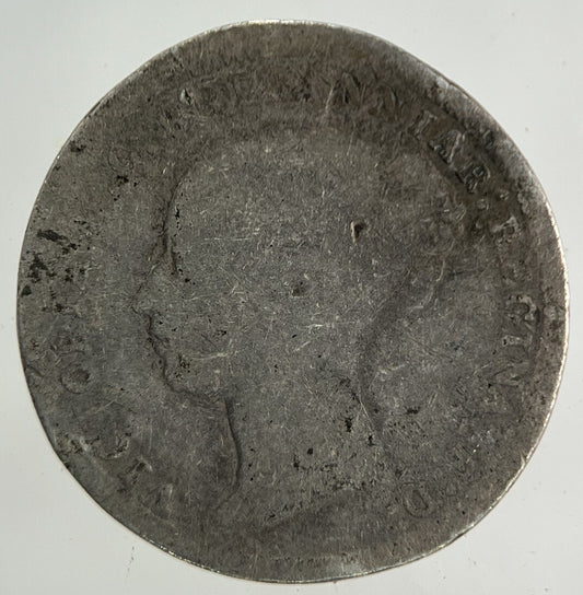 1875 Victoria Threepence Silver Coin | Fair Grade