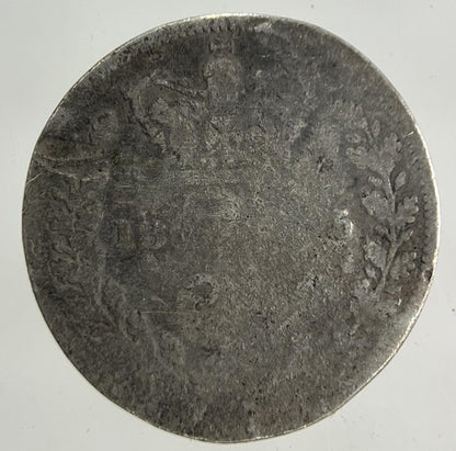 1875 Victoria Threepence Silver Coin | Fair Grade