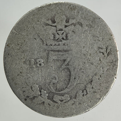 British Victoria Threepence Silver Coin | Fair Grade