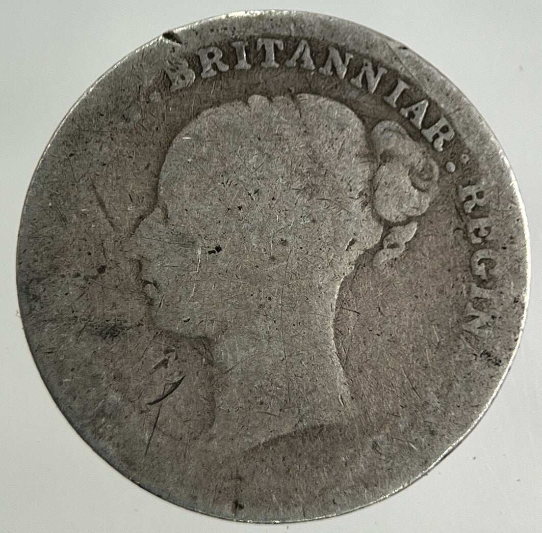 British Victoria Threepence Silver Coin | Fair Grade