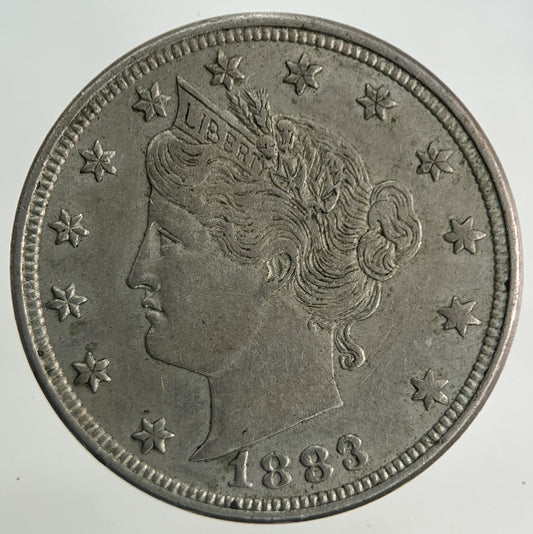 1883 US USA Nickel 5 V Cents Coin | Very High Grade