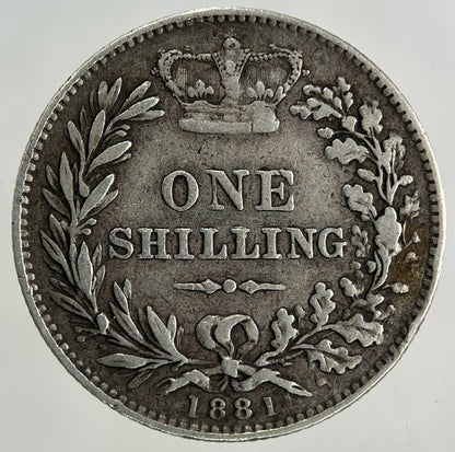 1881 Victoria One Shilling Silver Coin | Very High Grade