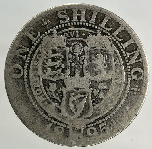1895 Victoria One Shilling Silver Coin | Collectable Grade