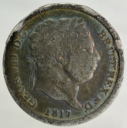 1817 George III 3rd One Shilling Silver Coin | Collectable Grade