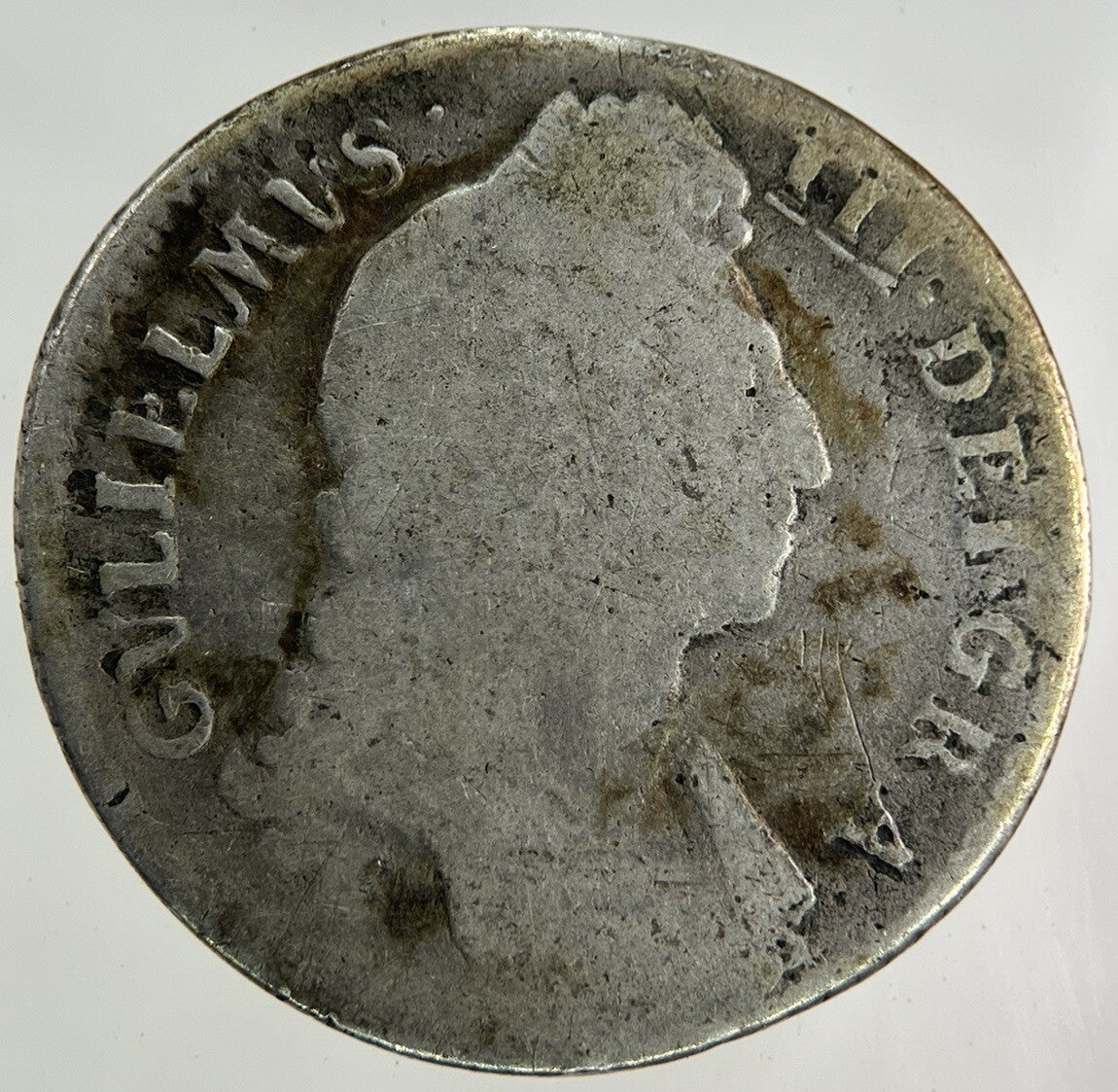 1696 William III 3rd One Shilling Silver Coin | Collectable Grade